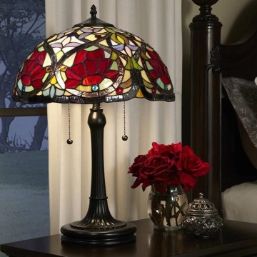 Elstead - Bordslampa Tiffany LARISSA 2xE27/60W/230V