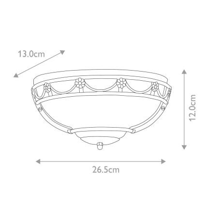 Elstead - Vägglampa CARISBROOKE 1xE27/60W/230V