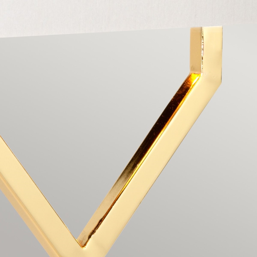 Elstead - Bordslampa CROSS 1xE27/60W/230V guld/vit