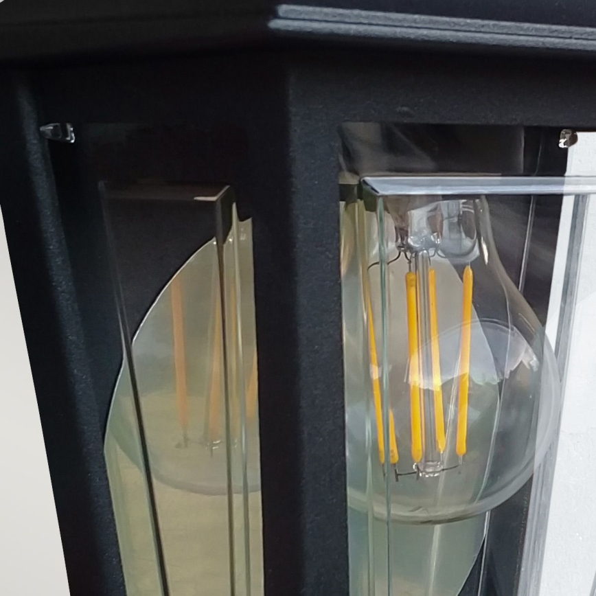 Elstead - Utomhus vägglampa DECO LANE 1xE27/60W/230V IP44 svart