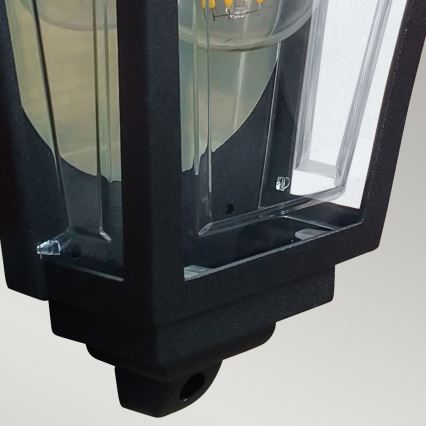 Elstead - Utomhus vägglampa DECO LANE 1xE27/60W/230V IP44 svart