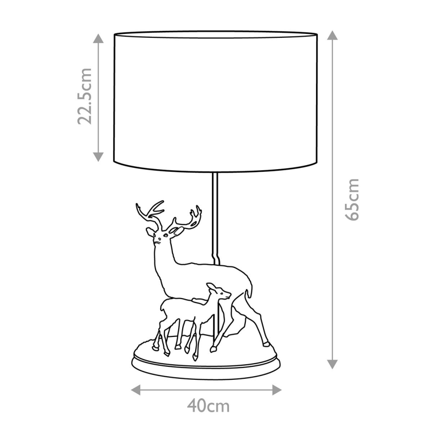 Elstead - Bordslampa AMELIA 1xE27/40W/230V brons