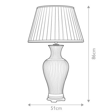 Elstead - Bordslampa DALIAN 1xE27/60W/230V