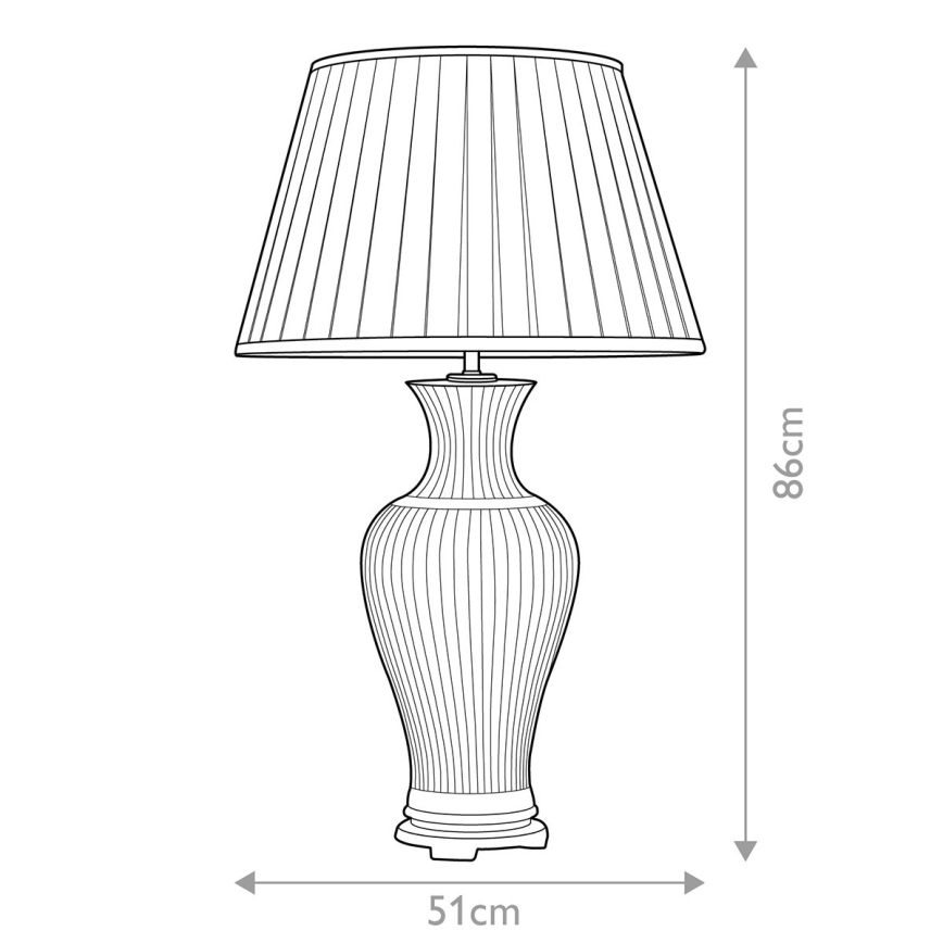 Elstead - Bordslampa DALIAN 1xE27/60W/230V