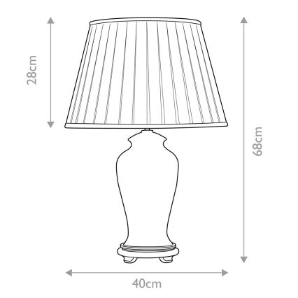 Elstead - Bordslampa SASHI 1xE27/60W/230V