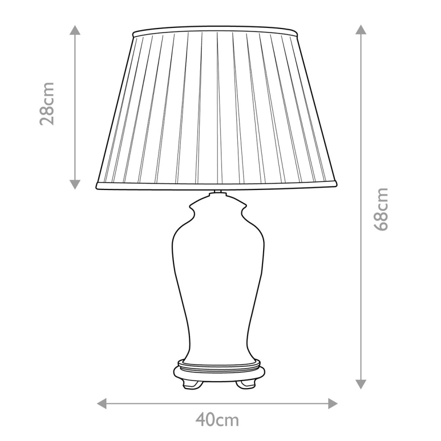 Elstead - Bordslampa SASHI 1xE27/60W/230V
