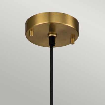 Elstead - Ljuskrona med textilsladd ETOILE 1xE27/60W/230V diameter 13,3 cm guld