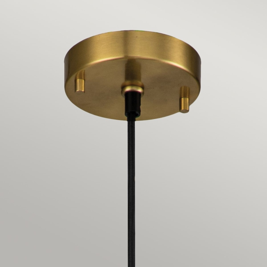 Elstead - Ljuskrona med textilsladd ETOILE 1xE27/60W/230V diameter 13,3 cm guld