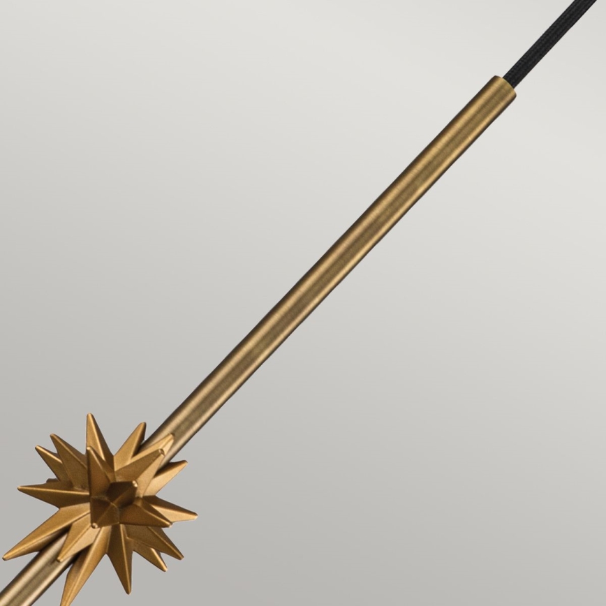 Elstead - Ljuskrona med textilsladd ETOILE 1xE27/60W/230V diameter 13,3 cm guld