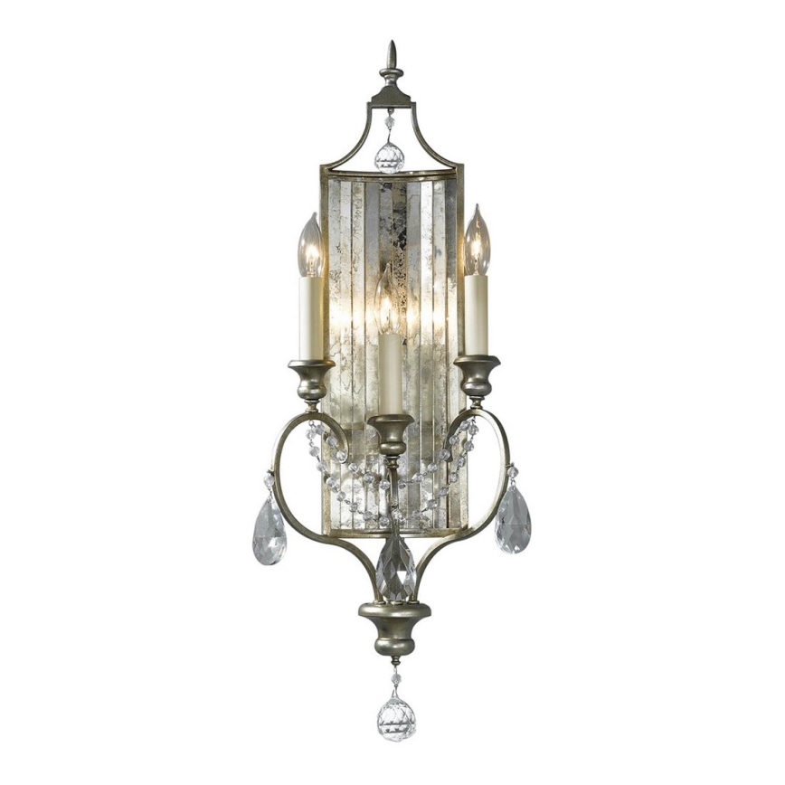 Elstead FE-GIANNA3W - Kristall vägglampa  GIANNA 3xE14/60W/230V