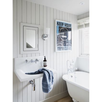Elstead FE-HUGOLAKE1BATH - LED Badrum vägglampa  HUGOLAKE 1xG9/3W/230V IP44