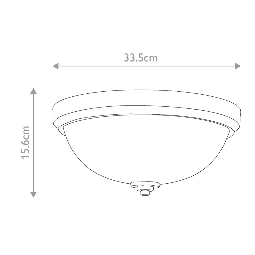 Elstead FE-MALIBU-F-BATH - Badrum taklampa  MALIBU 1xE27/60W/230V IP44