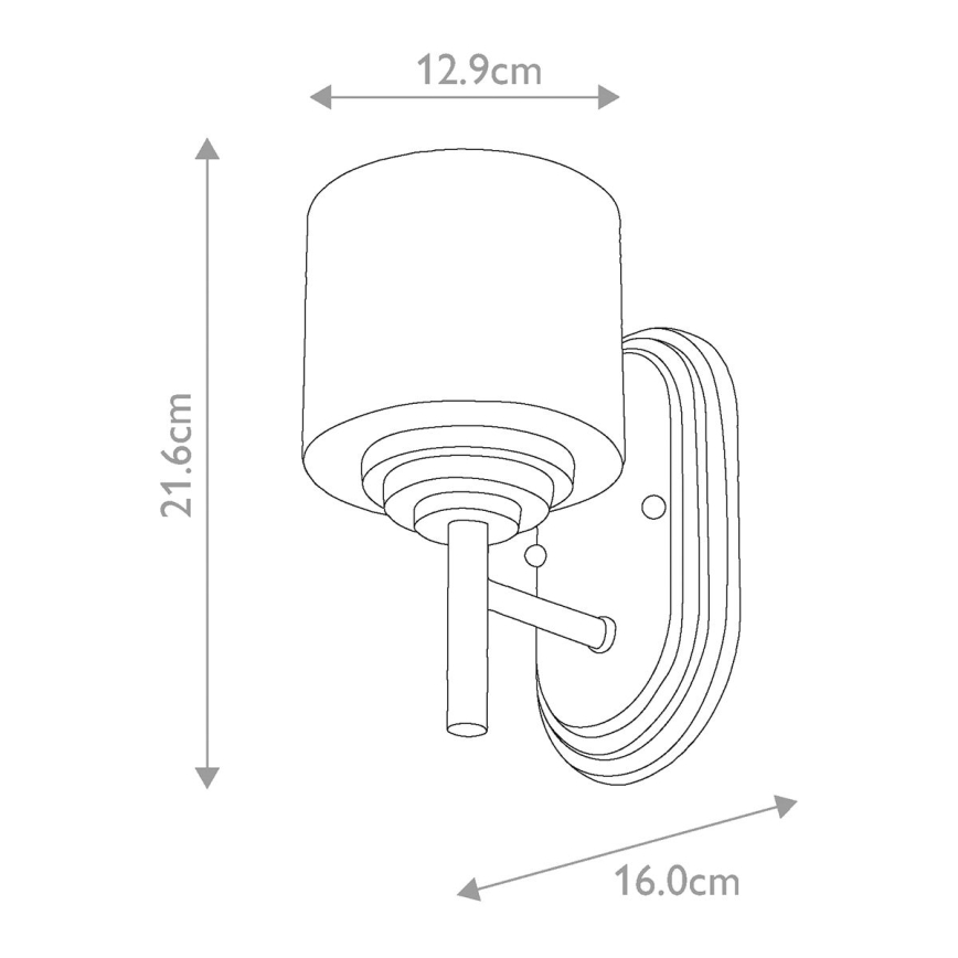 Elstead FE-MALIBU1-BATH - LED Badrum vägglampa  MALIBU 1xG9/3W/230V IP44