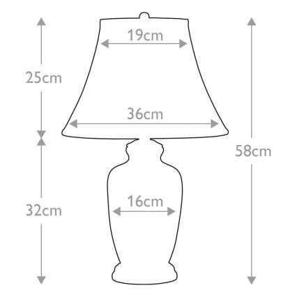 Elstead - Bordslampa GOLDTHISTLE 1xE27/60W/230V