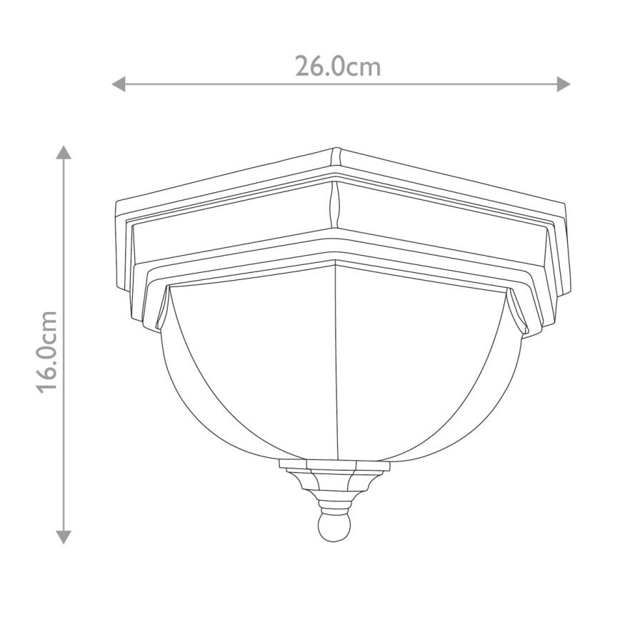 Elstead GZH-FF12 - Utomhus taklampa  FAIRFORD 2xE27/40W/230V IP44
