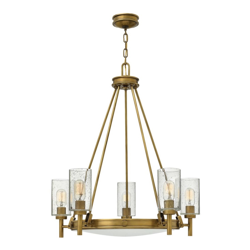 Elstead HK-COLLIER5 - Takkrona på en kedja  COLLIER 5xE27/100W/230V