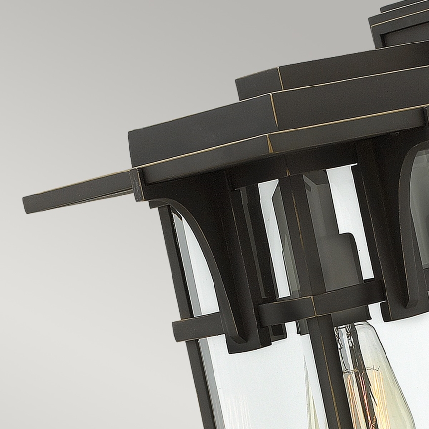 Elstead HK-MANHATTAN2-M - Utomhus vägglampa  MANHATTAN 1xE27/100W/230V IP44