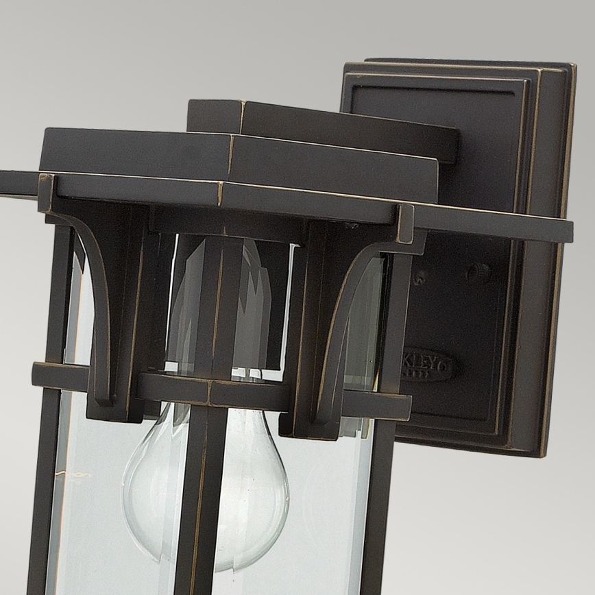 Elstead HK-MANHATTAN2-S - Utomhus vägglampa  MANHATTAN 1xE27/100W/230V IP44