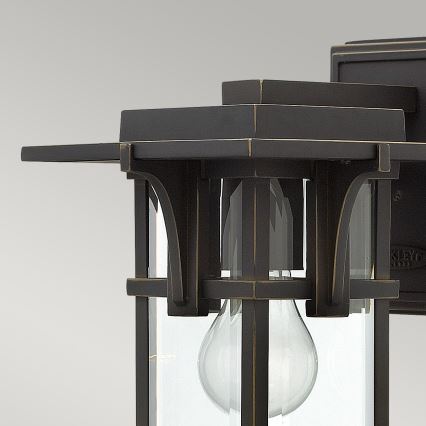 Elstead HK-MANHATTAN2-S - Utomhus vägglampa  MANHATTAN 1xE27/100W/230V IP44