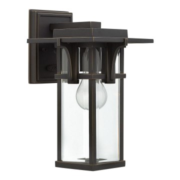 Elstead HK-MANHATTAN2-S - Utomhus vägglampa  MANHATTAN 1xE27/100W/230V IP44