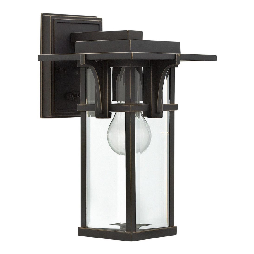 Elstead HK-MANHATTAN2-S - Utomhus vägglampa  MANHATTAN 1xE27/100W/230V IP44