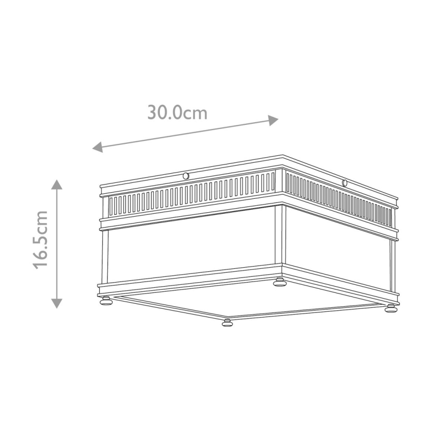 Elstead - Taklampa för utomhusbruk HOLBORN 2xE27/60W/230V IP44