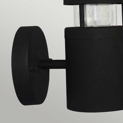 Elstead - Utomhusvägglampa HORNBAEK 1xE27/60W/230V IP44 svart