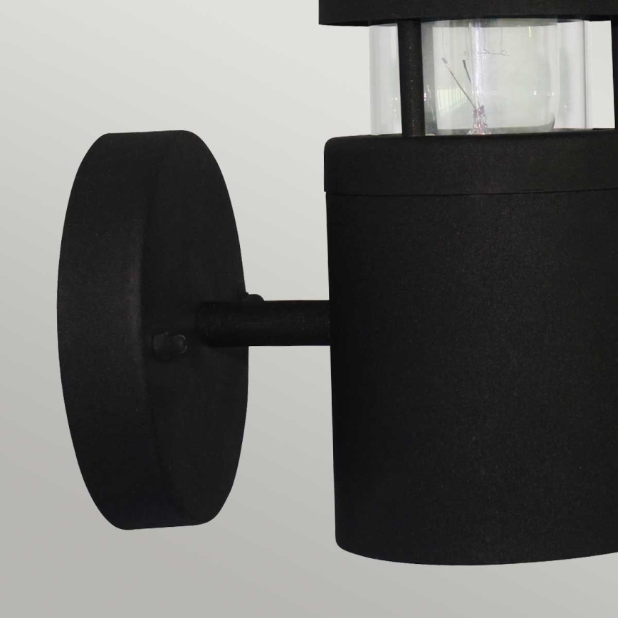 Elstead - Utomhusvägglampa HORNBAEK 1xE27/60W/230V IP44 svart