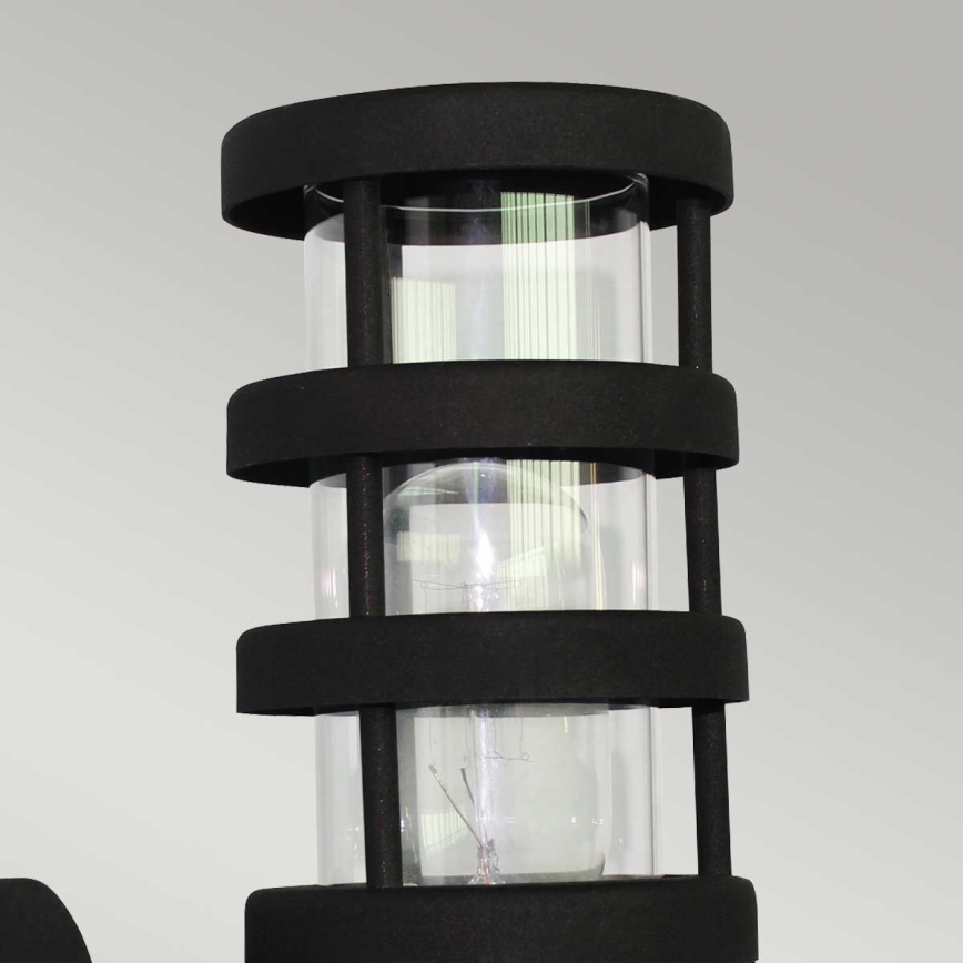 Elstead - Utomhusvägglampa HORNBAEK 1xE27/60W/230V IP44 svart