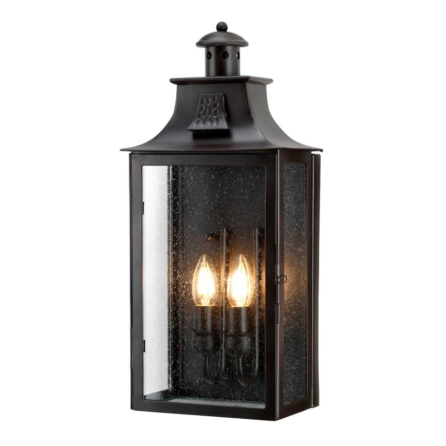 Elstead - Vägglampa för utomhusbruk KENDAL 2xE14/60W/230V IP44
