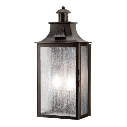 Elstead - Vägglampa för utomhusbruk KENDAL 2xE14/60W/230V IP44