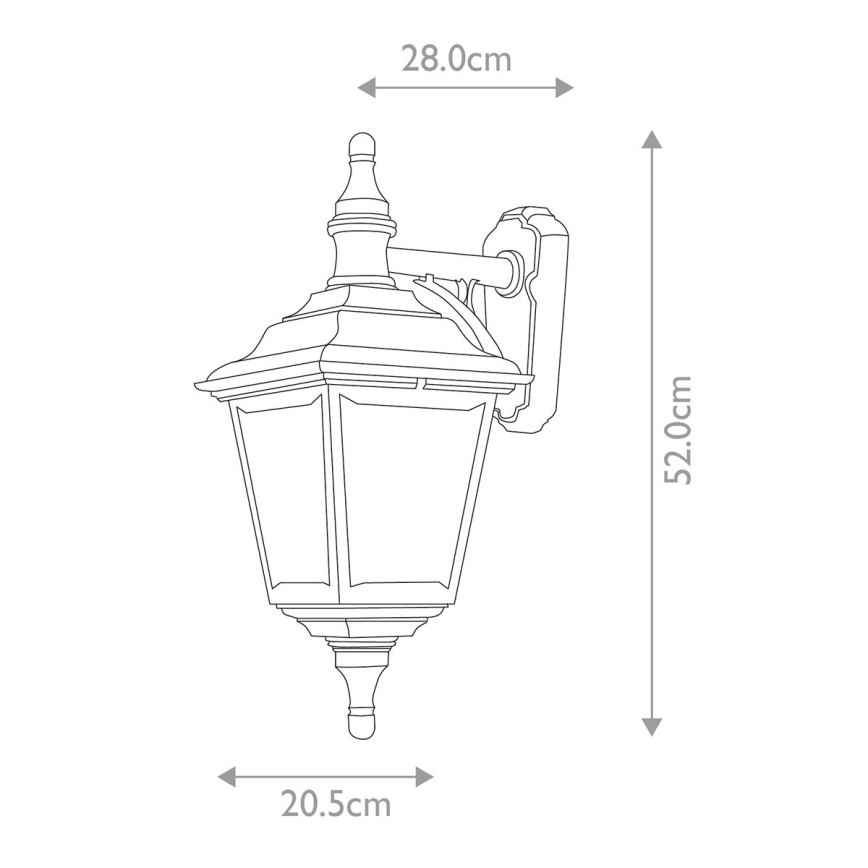 Elstead KERRY-WALL - Utomhus vägglampa  KERRY 1xE27/100W/230V IP44