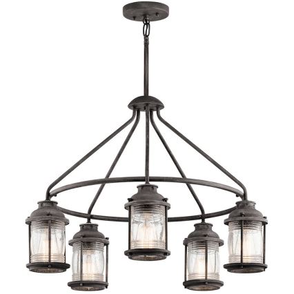 Elstead KL-ASHLANDBAY-5P - Utomhus takkrona  ASHLAND 5xE27/60W/230V IP44
