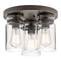 Elstead KL-BRINLEY-F-OZ - Taklampa  BRINLEY 3xE27/60W/230V antracit 