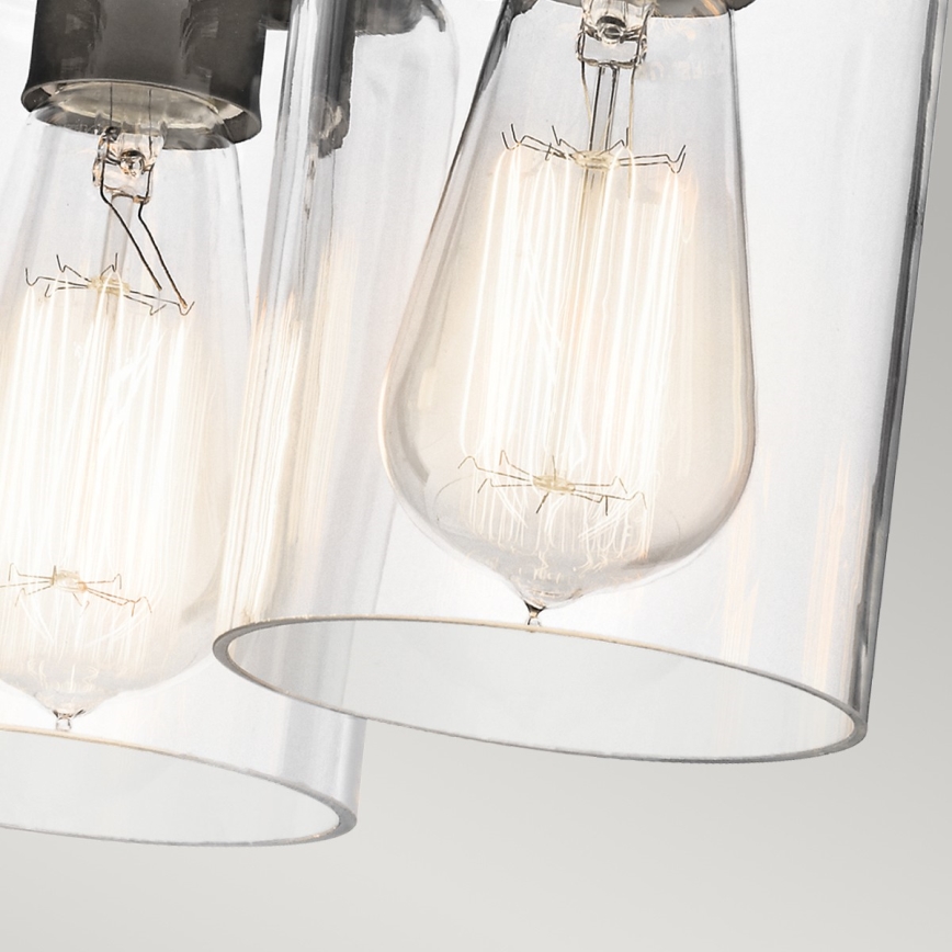 Elstead KL-BRINLEY-F-OZ - Taklampa  BRINLEY 3xE27/60W/230V antracit 