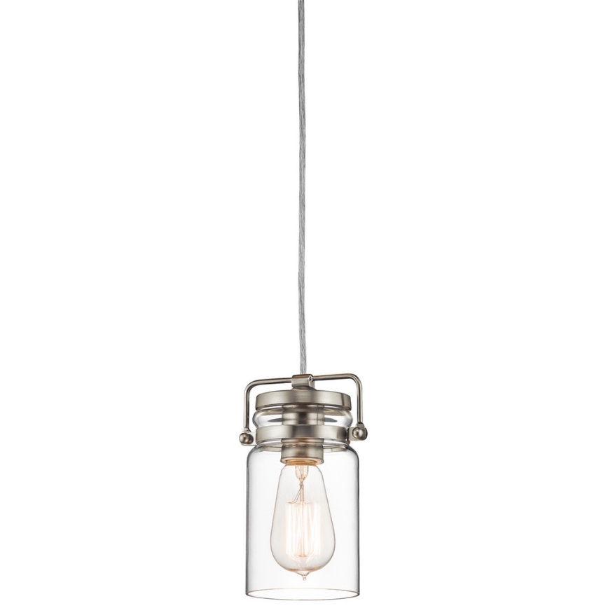 Elstead KL-BRINLEY-MP-NI - Takkkrona på ett snöre  BRINLEY 1xE27/60W/230V matt krom