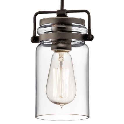 Elstead KL-BRINLEY-MP-OZ - Takkkrona på ett snöre  BRINLEY 1xE27/60W/230V antracit 