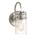 Elstead KL-BRINLEY1-NI - Vägglampa  BRINLEY 1xE27/60W/230V matt krom