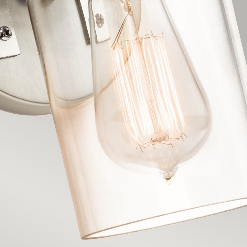 Elstead KL-BRINLEY1-NI - Vägglampa  BRINLEY 1xE27/60W/230V matt krom