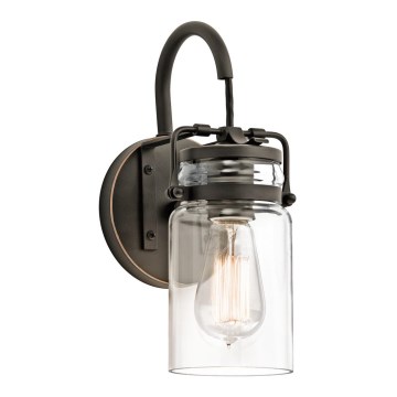 Elstead KL-BRINLEY1-OZ - Vägglampa  BRINLEY 1xE27/60W/230V antracit 