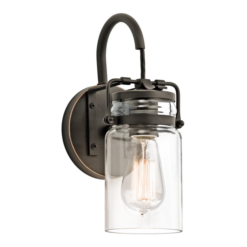 Elstead KL-BRINLEY1-OZ - Vägglampa  BRINLEY 1xE27/60W/230V antracit 