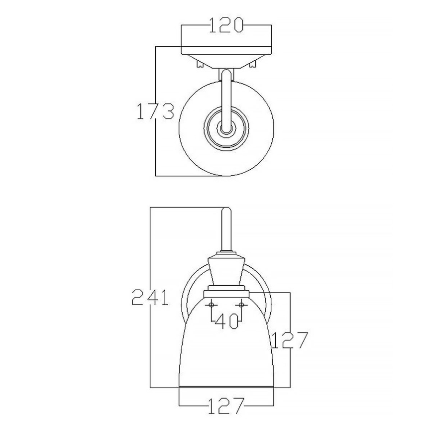 Elstead KL-CORA1-BATH - LED Badrum vägglampa  CORA 1xG9/3W/230V IP44