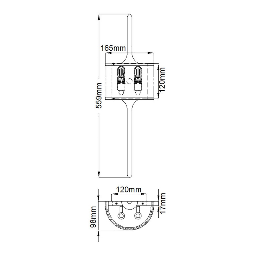 Elstead - LED badrumslampa MONA 2xG9/3,5W/230V IP44 matt krom