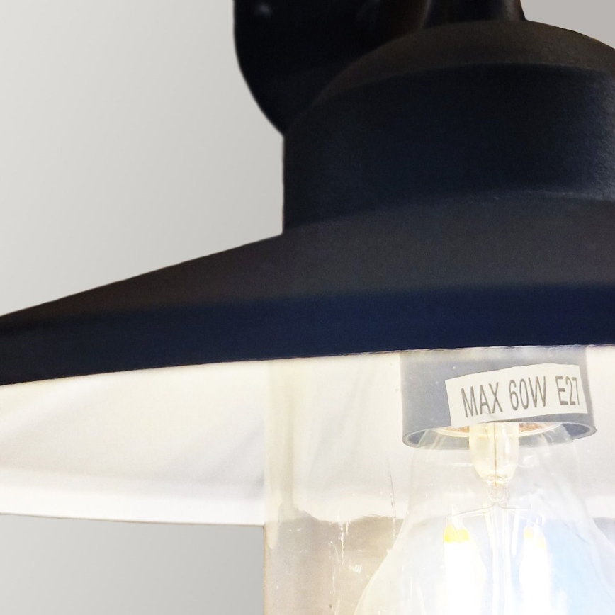 Elstead - Utomhuslampa KLAMPENBORG 1xE27/60W/230V IP44 svart