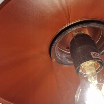 Elstead - Utomhusvägglampa KLAMPENBORG 1xE27/60W/230V IP44 röd