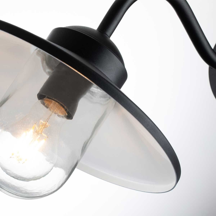 Elstead - Utomhusvägglampa med sensor KLAMPENBORG 1xE27/60W/230V IP44