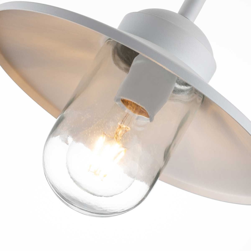 Elstead - Utomhusvägglampa KLAMPENBORG 1xE27/60W/230V IP44 vit