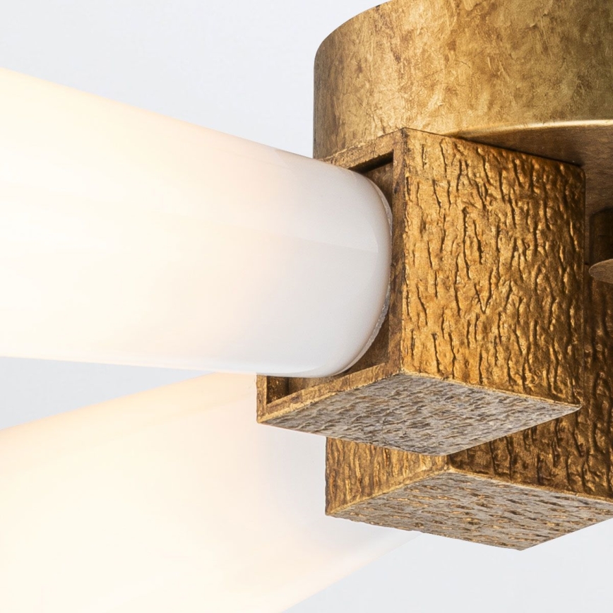 Elstead - Taklampa på stång KRISTY 4xE27/40W/230V koppar