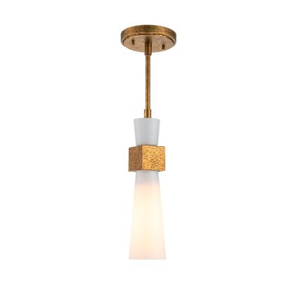 Elstead - Takpendel på stång KRISTY 1xE27/40W/230V Ø 15,2 cm koppar
