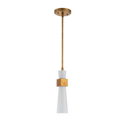 Elstead - Takpendel på stång KRISTY 1xE27/40W/230V Ø 15,2 cm koppar